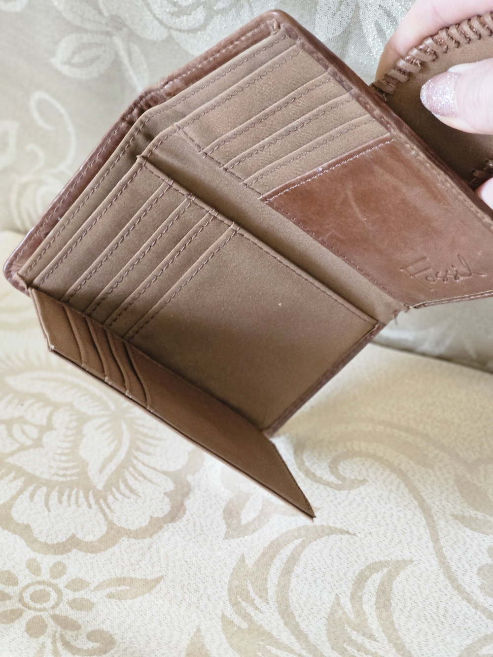 Vintage Fossil Patchwork Leather Wallet - Picture 3 of 9
